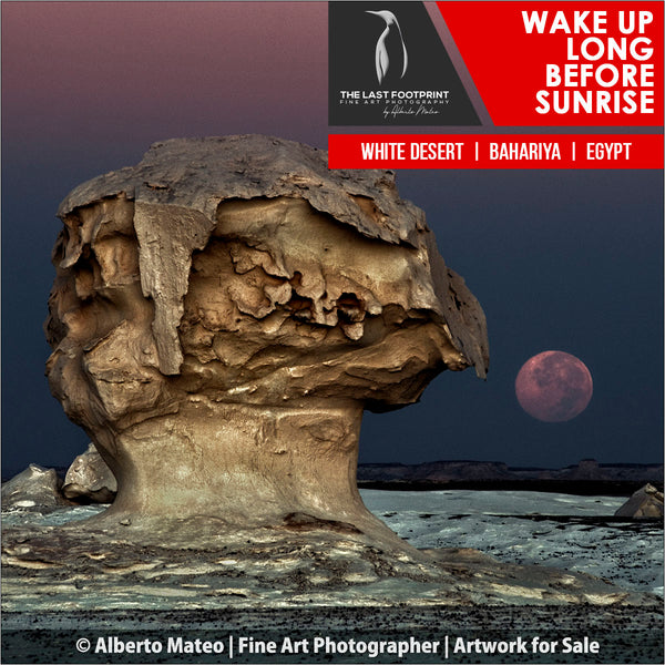 Moon Setting among Rock Formations.