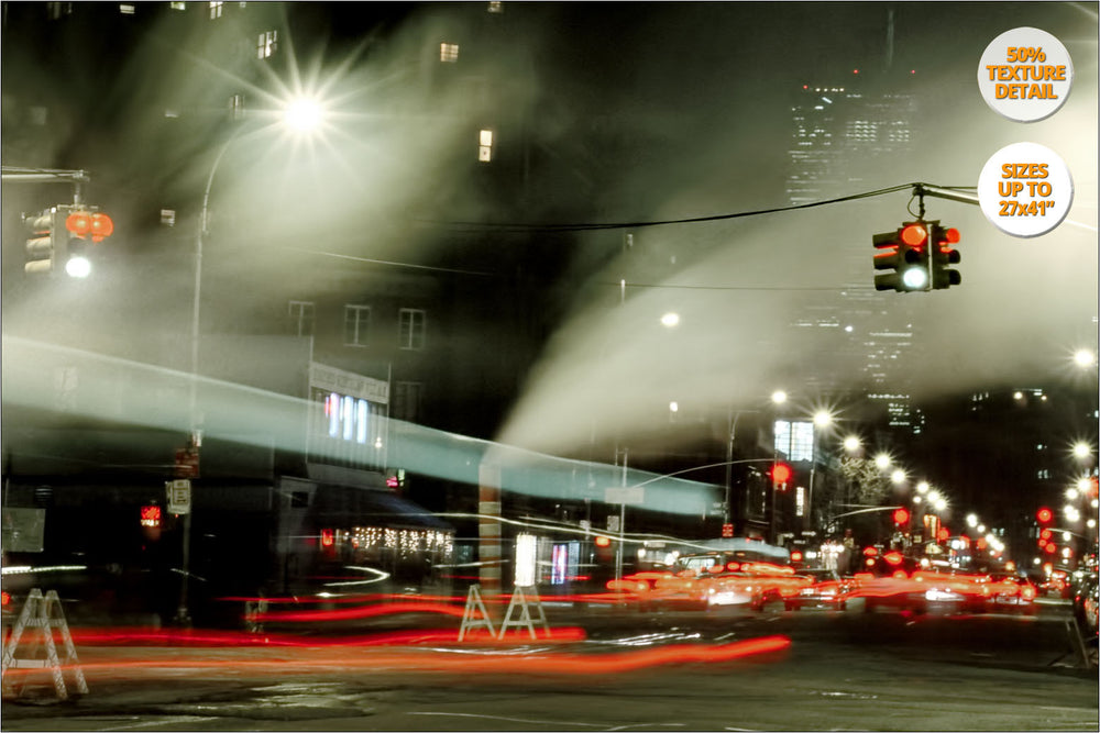 Greenwich Village by night. | View at 50% Magnification Detail.
