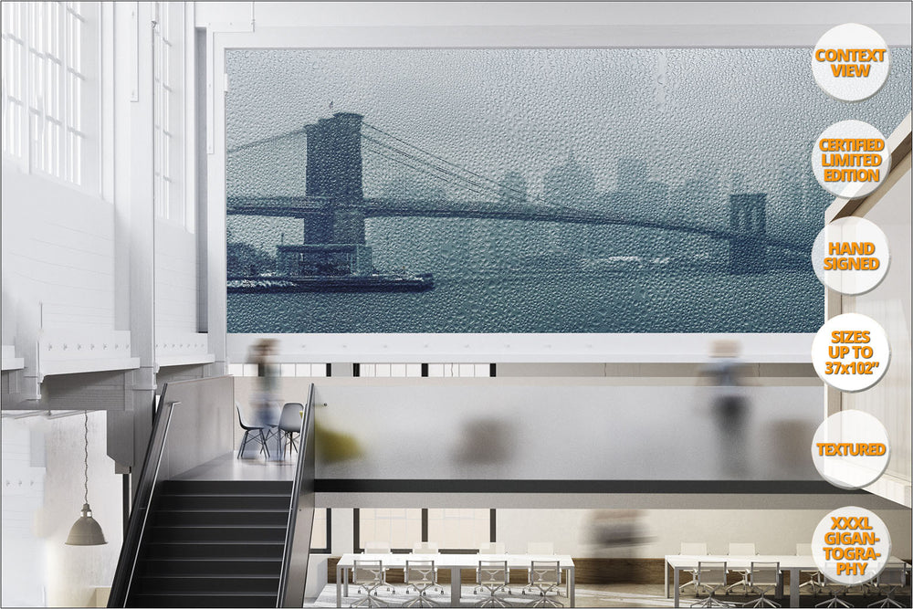 Brooklyn Bridge under the Rain, New York. | Giant Print View.