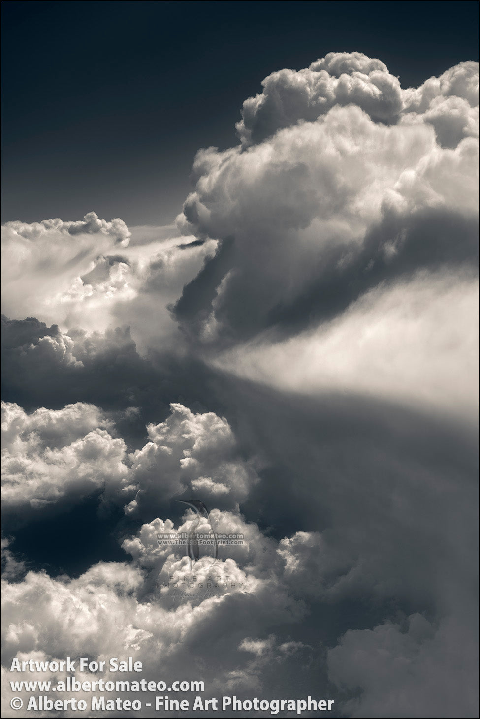 Cloudscape over the Atlantic near Iceland.