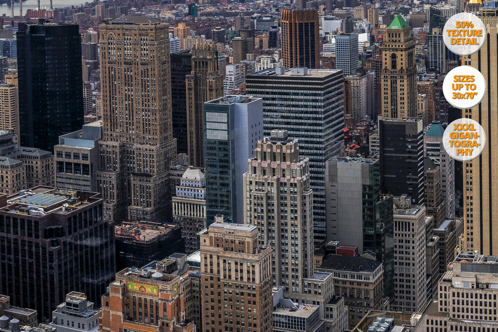 Manhattan Buildings, New York. | Detail 100%.