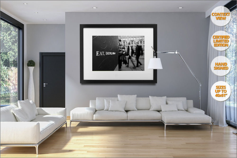 Eat, Drink, Relax, Regent Street, London, UK. | Prints hanged in living room.