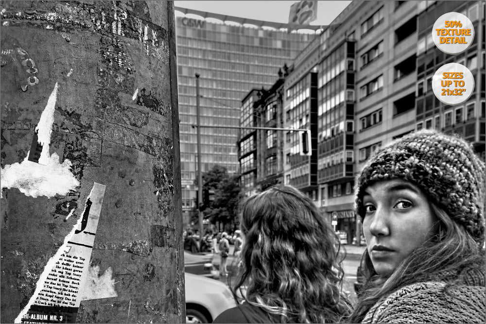 Glance in Check Point Charlie, Berlin, Germany.