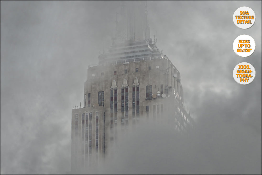 Steam under Empire State Bdg., New York, USA. | View of the Print at 100% magnification detail.