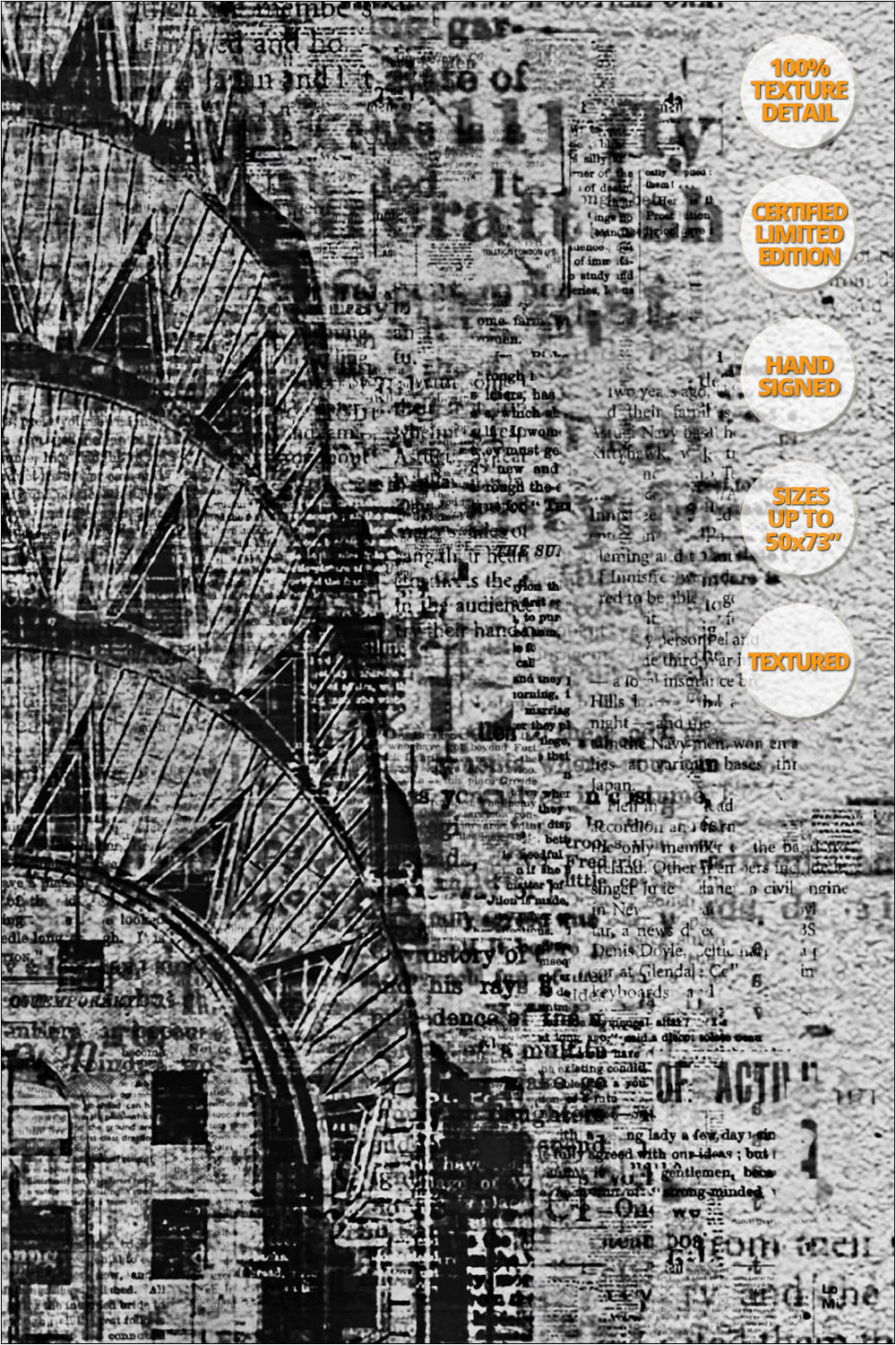 100% Detail of Chrysler Building Print, Manhattan, New York.