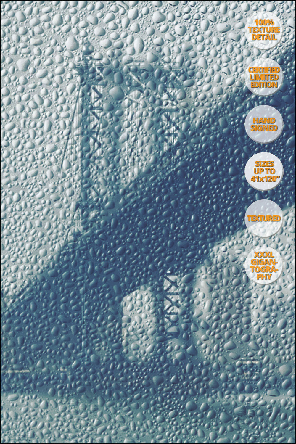 Manhattan Bridge in Blizzard, Winter, New York. | 100% Texture Detail.