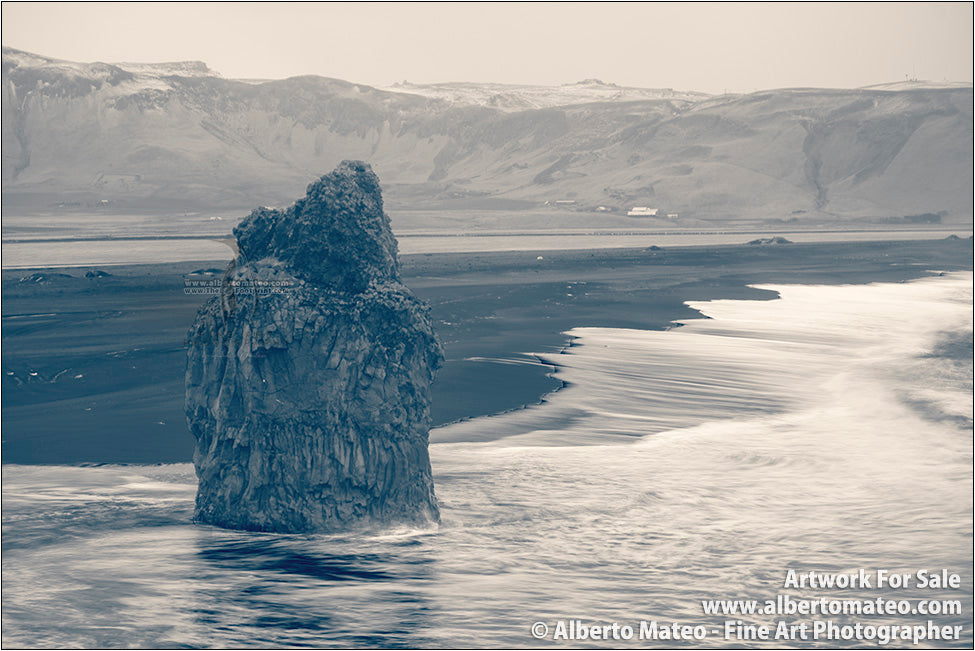 Volcanic formations, Dyorhaley, Iceland.