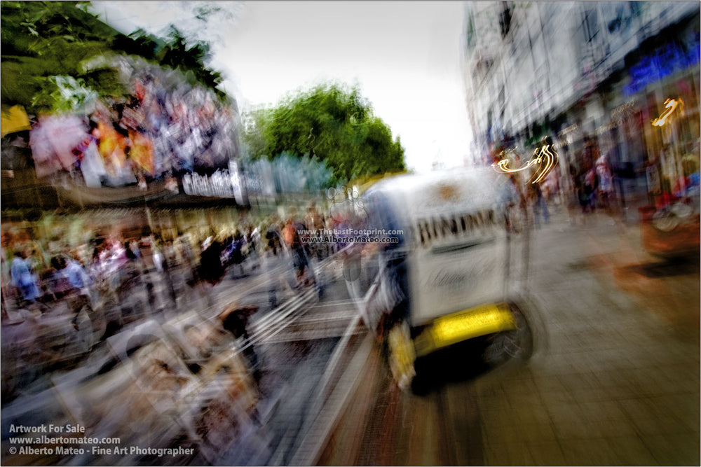 Hauptwache, main commercial street in Frankfurt. | Limited Edition Print.
