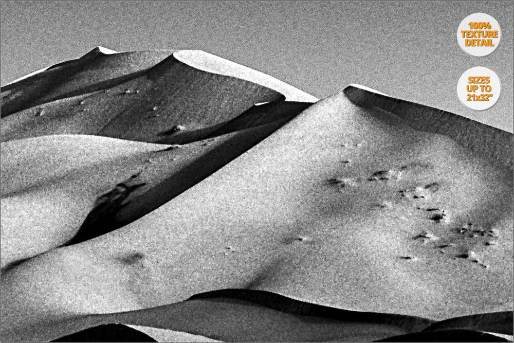 Dunes at sunrise in the Sahara Desert, South Morocco. | 100% Detail.