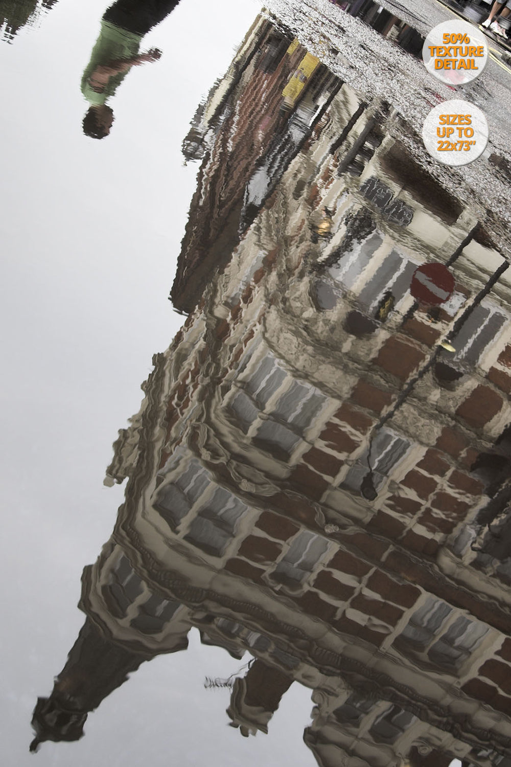 Reflections in Covent Garden, London, UK. | 50% Magnification Detail.