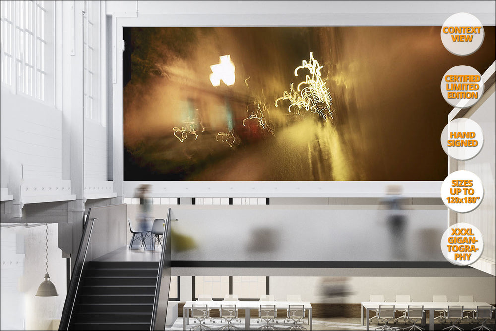 Rain, Madrid (Spain). | Giant Print hanged in office.