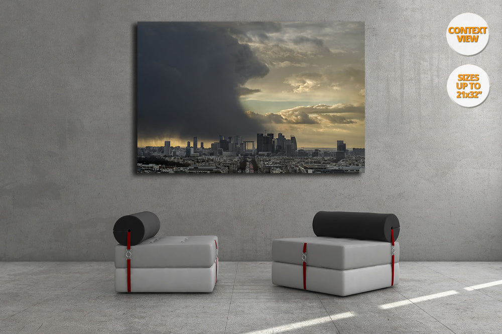 La Defense, Paris, France. | View of the Print hanged in office.