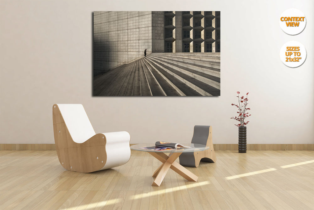 Great Arch of the Defense, Paris, France. | Print hanged in reading room.