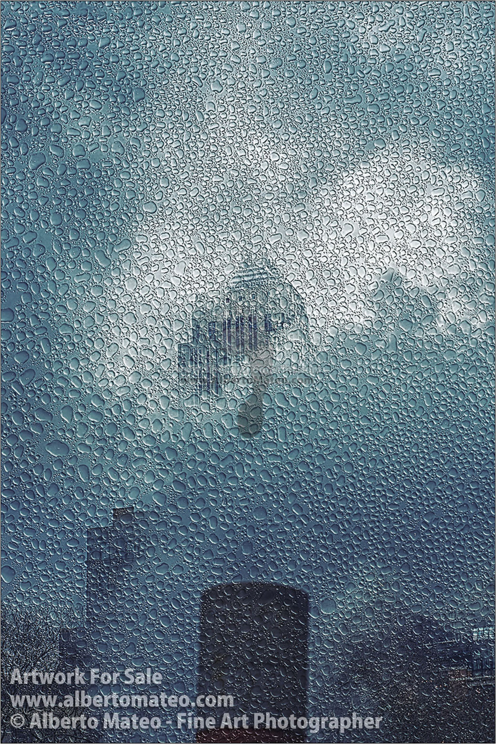 Empire State under the Rain, New York. [3/3] | Full view of the Print.
