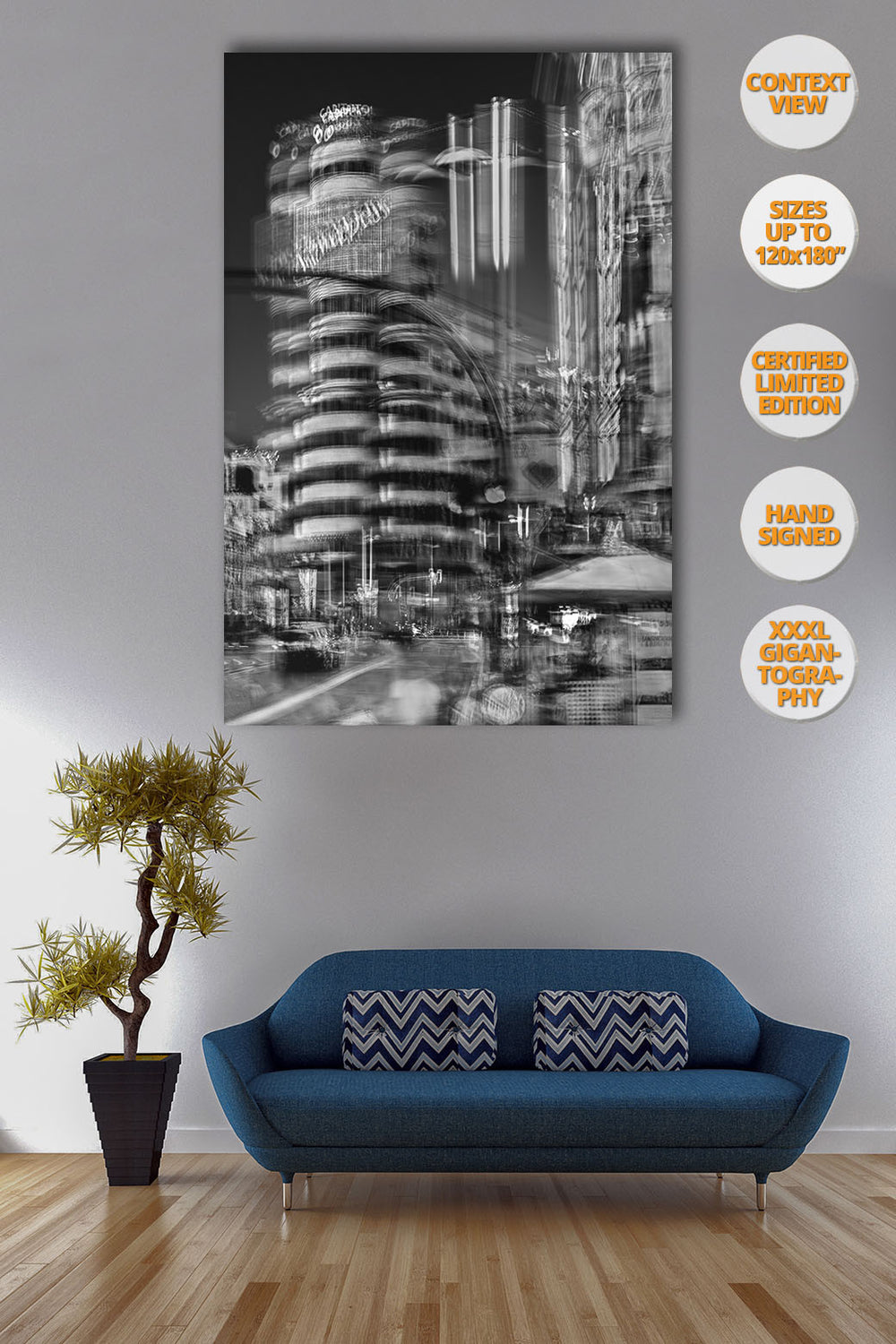 Capitol Building, Gran Via, Madrid, Spain. | Hanged in living room.