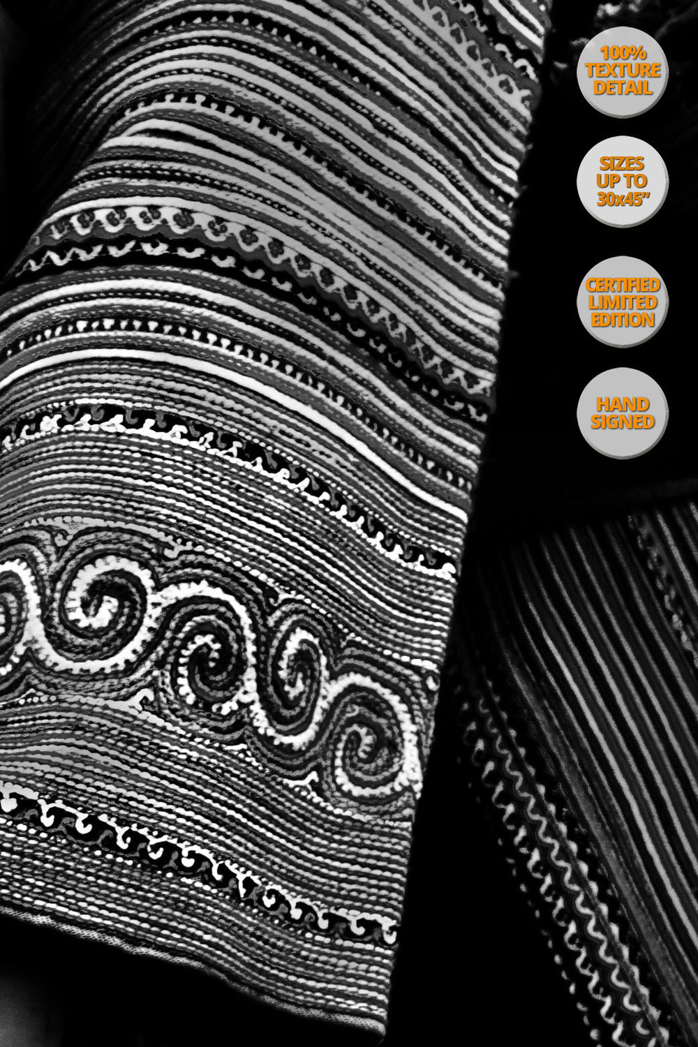 Detail of hands of a Hmong woman, Bac Ha, Vietnam.