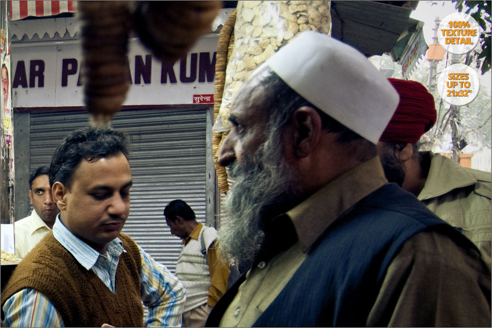 Spice Bazaar near Chandni Chowk, Old Delhi. | 100% Magnification Detail.