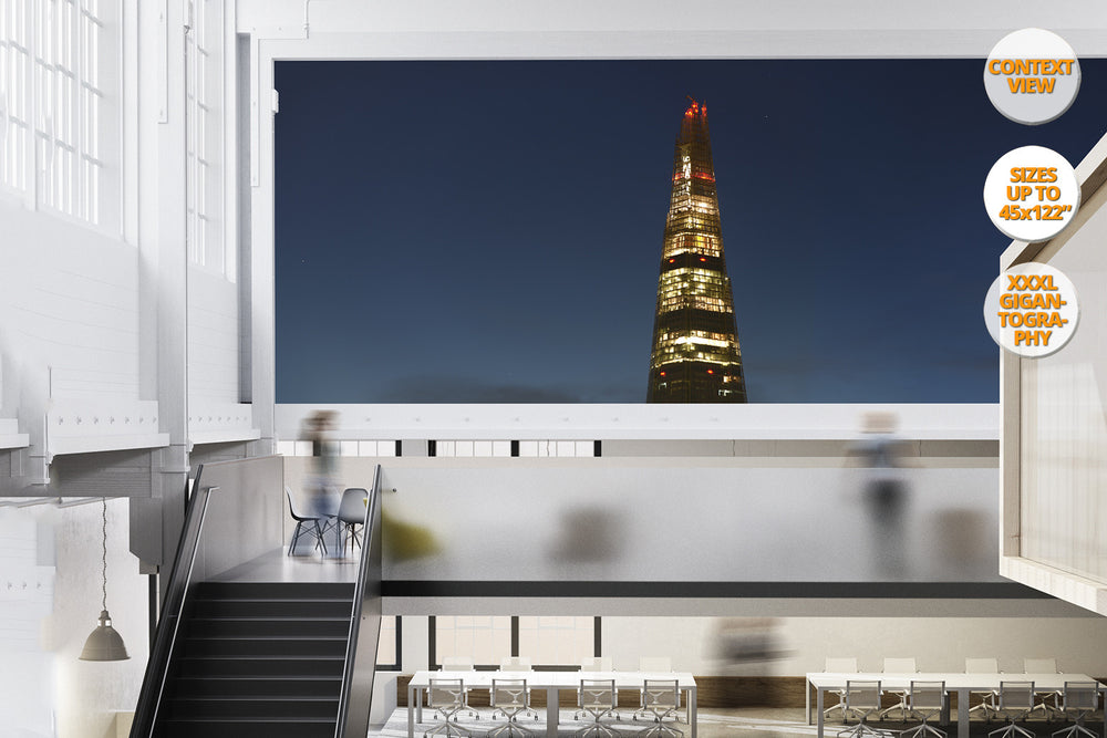 Top of The Shard at dusk, London, UK. | Open Edition Fine Art Print.