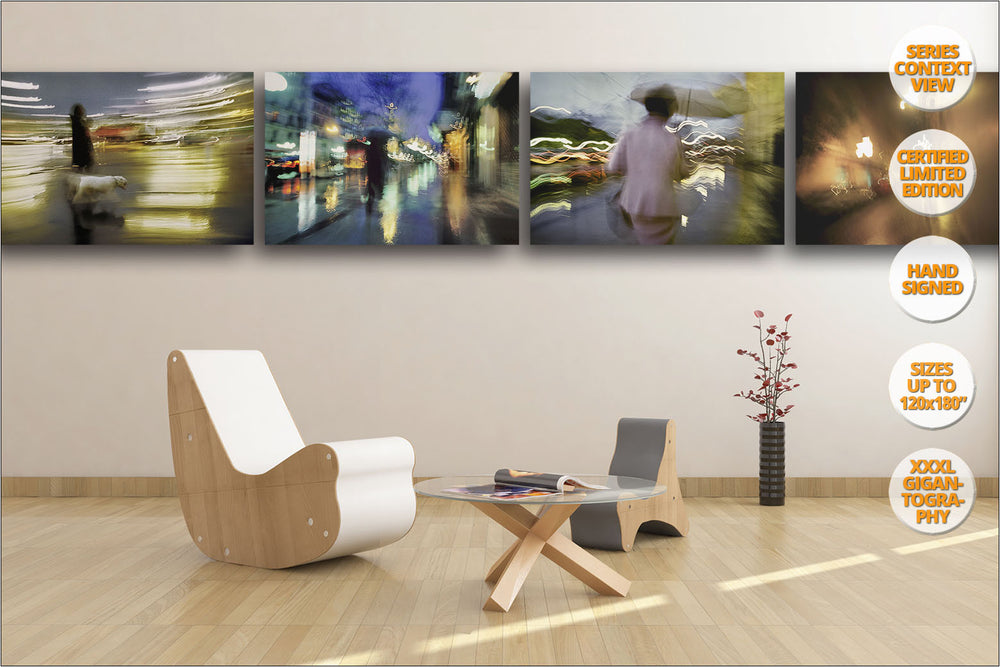 Rain in Madrid Series. | Prints hanged in living room.