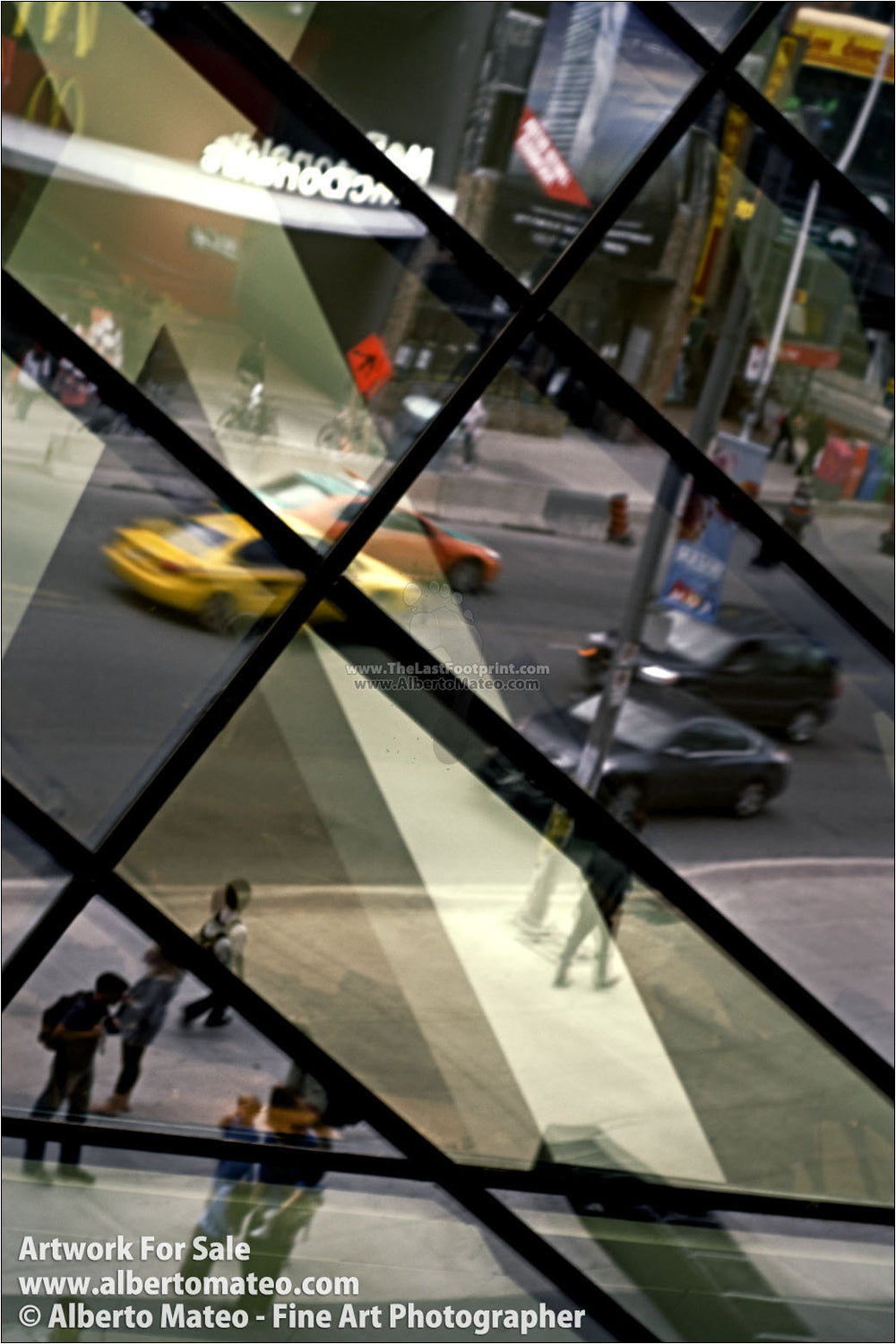 Reflections on Royal Ontario Museum facade, Toronto. | Original Fine Art Print.