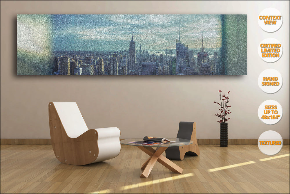 Manhattan Giant Panorama, New York. | Limited Edition Print hanged in Living Room.