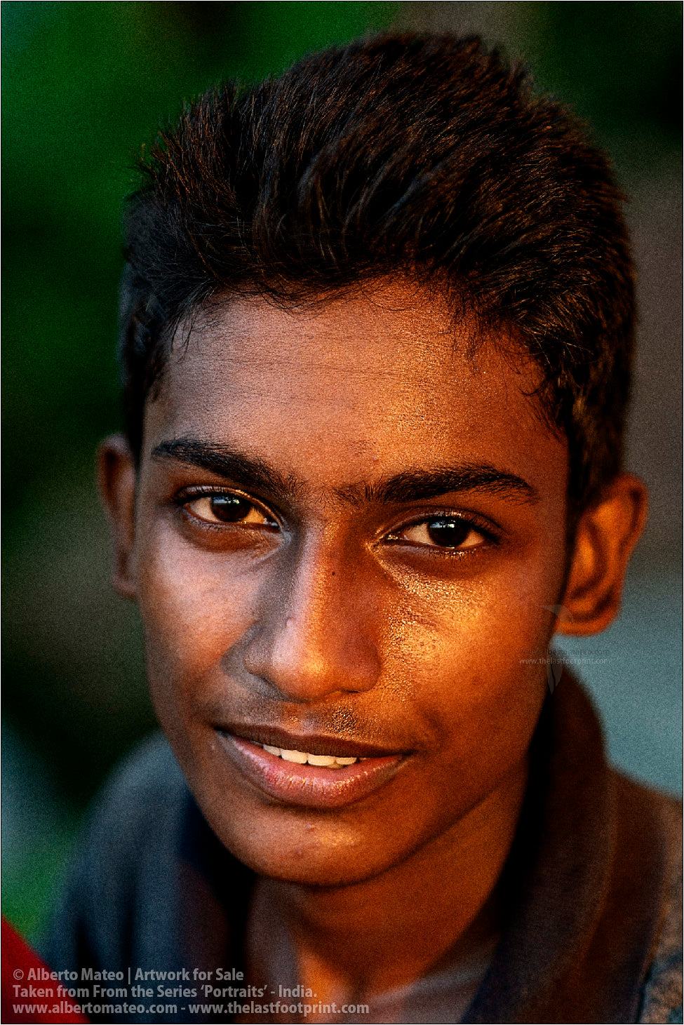 Portrait of Boy, Ballia, Uttar Pradesh, India. [COLOR]