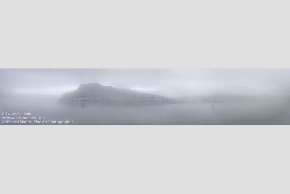 Fog in Eidi, Faroe Islands, North Atlantic. | Giant Open Edition Print.