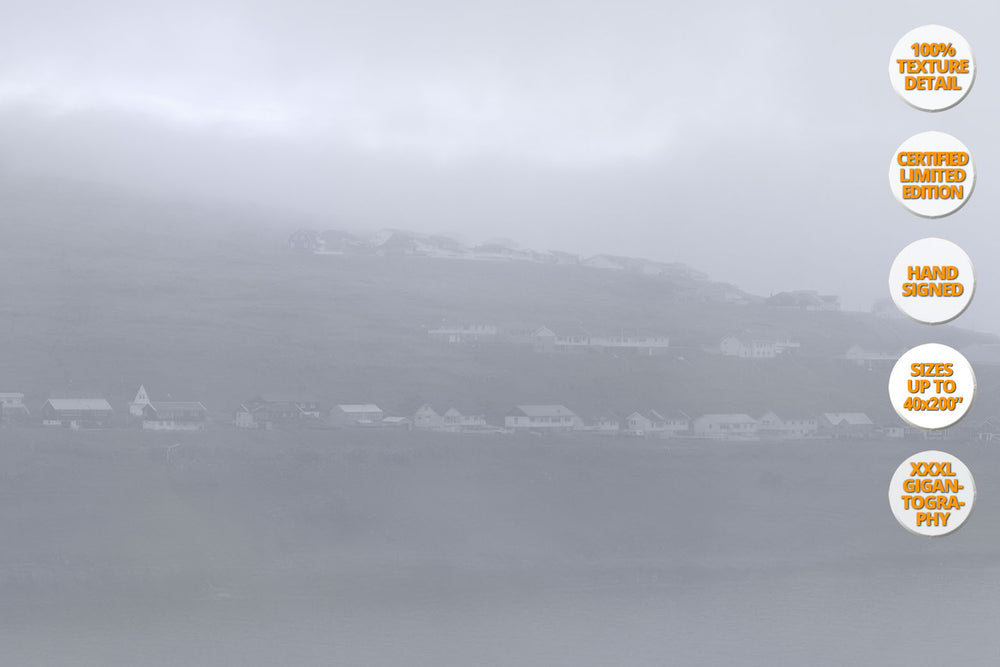 Fog in the Faroe Islands. | 50% Magnification Detail.