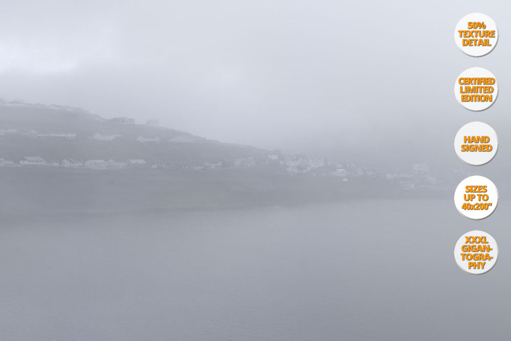 Fog in Eidi, Faroe Islands. | 100% Magnification Detail.