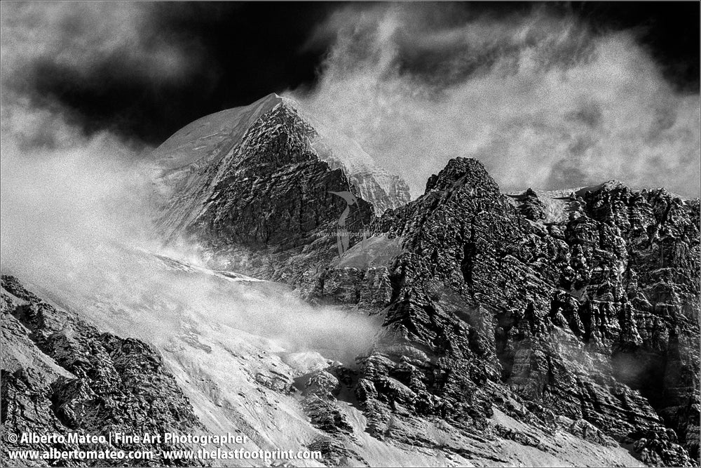 Thorung Peak from Letdar, Himalaya, Nepal.
