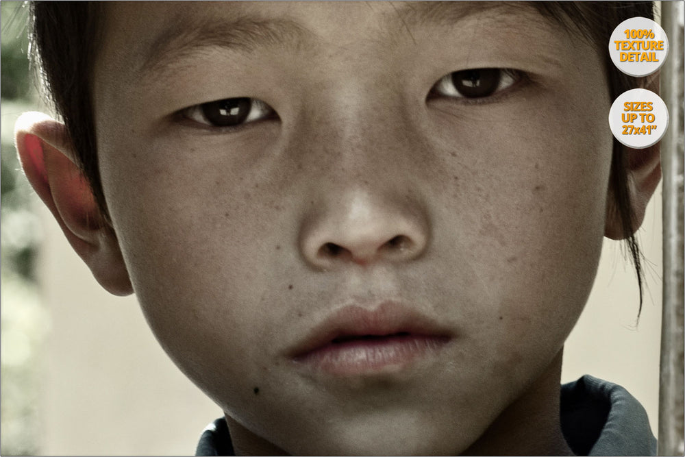 Hmong boy, Bac Ha, Vietnam. | View at 100% Detail.