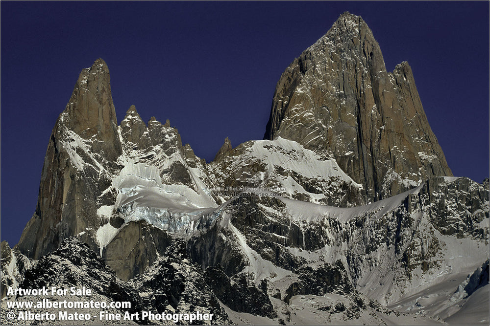 Mount Fitz and Aguja Poincenot, Patagonia. | Open Edition Fine Art Print.