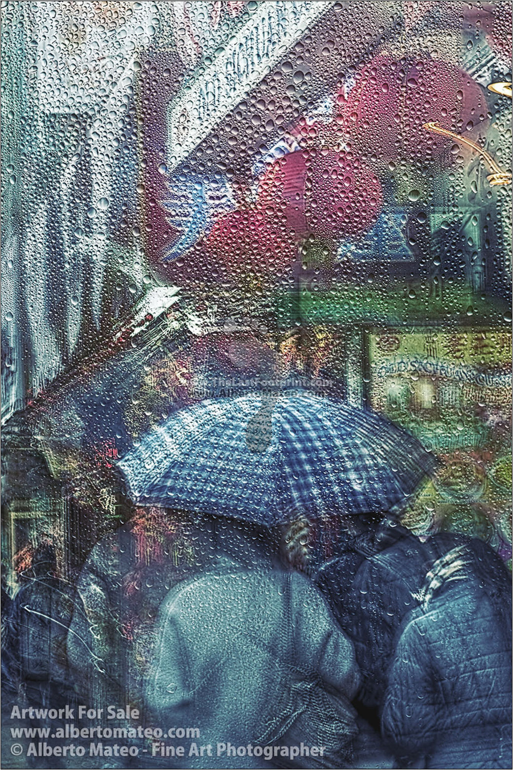 Rain in Chinatown, New York. [1/3] | New York Through the Rain Series. | Limited Edition Print.
