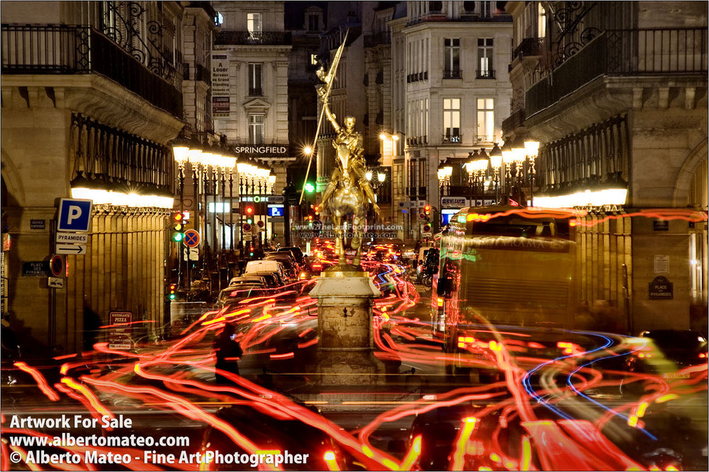 Jean of Arch sculpture, Paris, France. | Open Edition Fine Art Print.