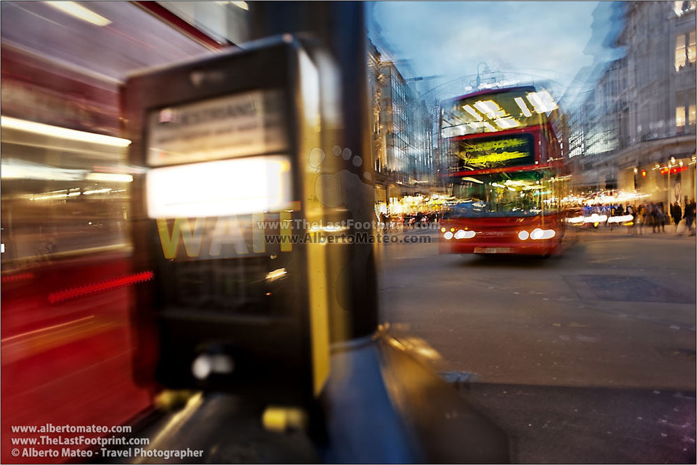 Dense traffic at Oxford Circus, London, United Kingdom. | Print #3 | General view.