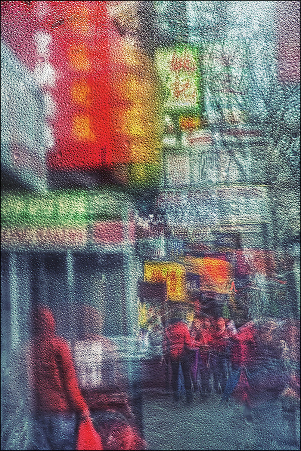 Rain in Chinatown, New York. [3/3] | New York Through the Rain Series. | Limited Ed. Fine Art Print.