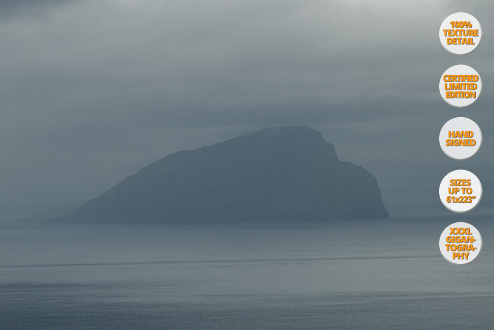 Mykines Island Panorama, Faroe Islands, North Atlantic. | 100% Magnification Detail.