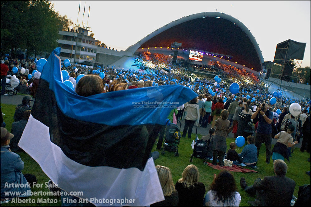 Colors of Independence, Celebration of Independence Day in Tallinn, Estonia.