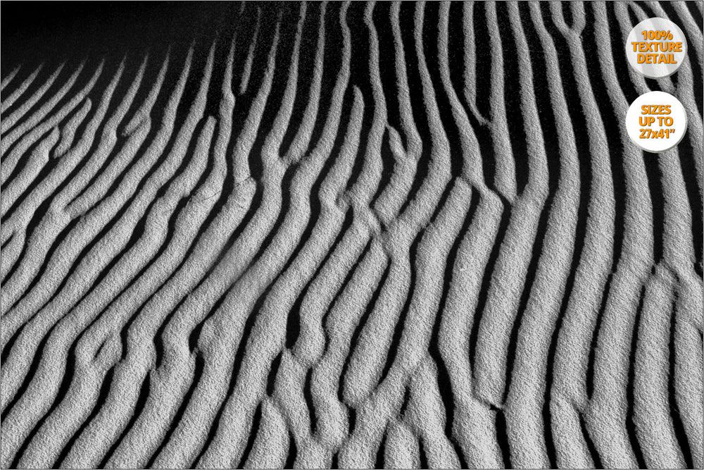Abstract dunes pattern, Sahara Desert, Morocco. 100% Texture Detail Version.