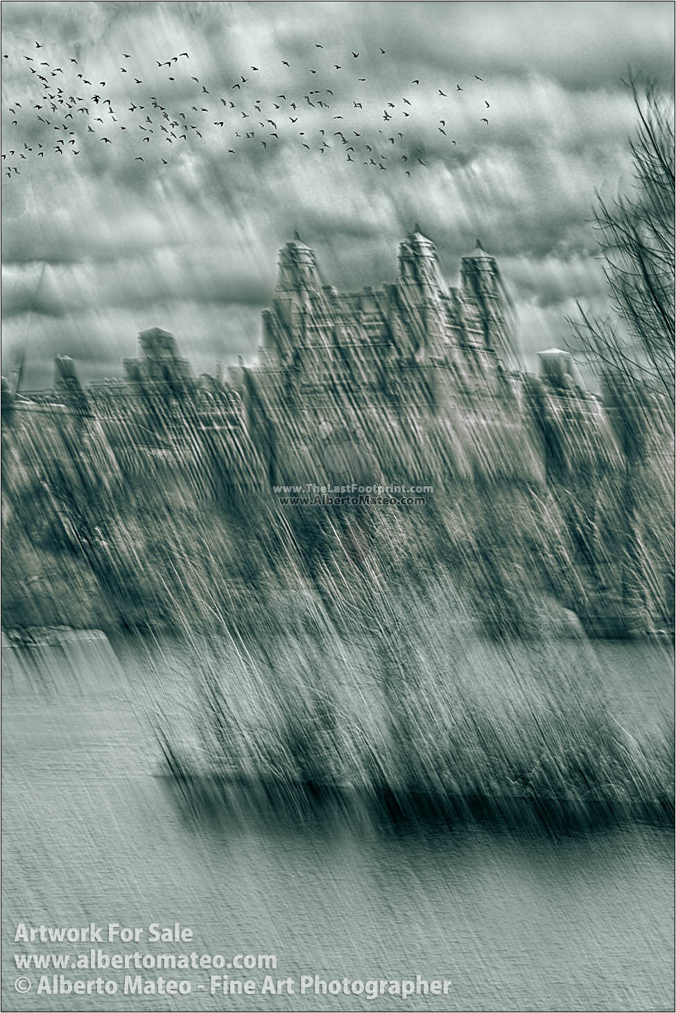 The Beresford from Central Park, 'Way to Freedom' Series. [5/6]  | Black and White Original Fine Art Print.