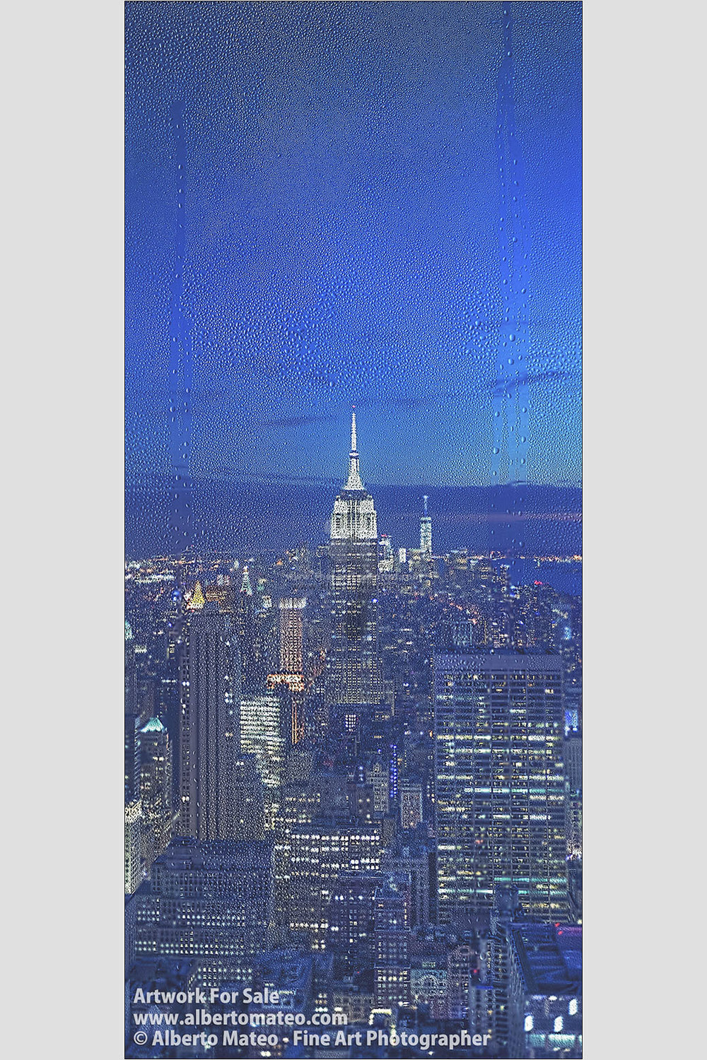 The Empire State at dusk, New York. | Available as Giant Print | Limited Edition Print.