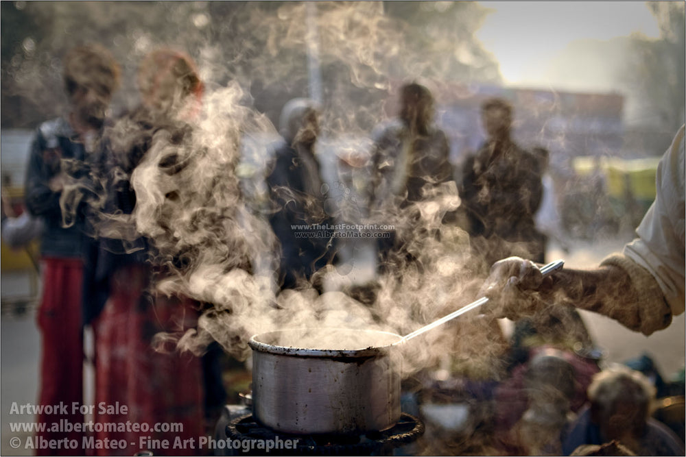 Morning tea, Chelmsfold Road, New Delhi. | Open Edition Fine Art Print.