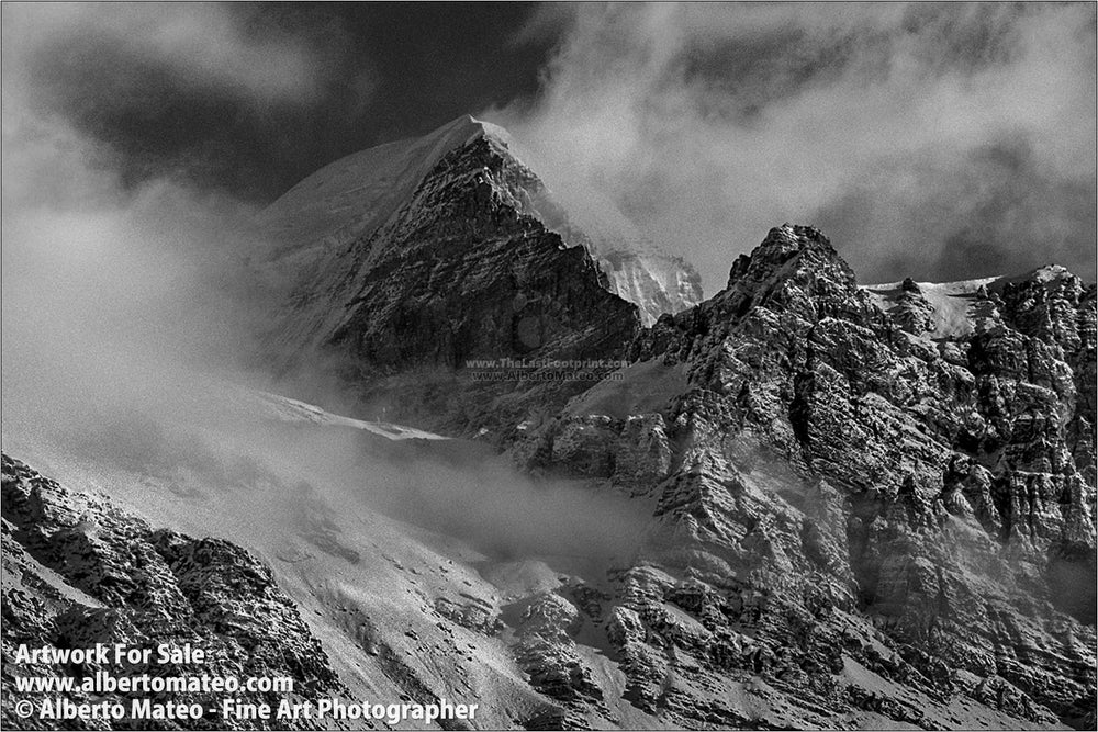 Mount Thorung Peak from Letdar, Himalaya. | Open Edition Print.