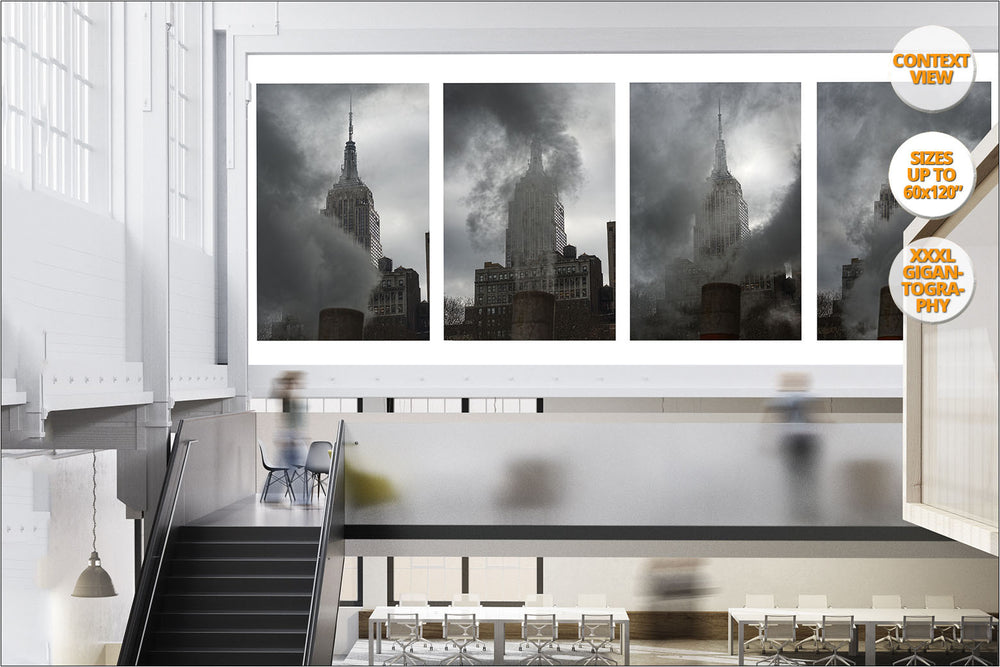Steam under the Empire State, New York, USA. | Series of Five Prints, hanged in office.