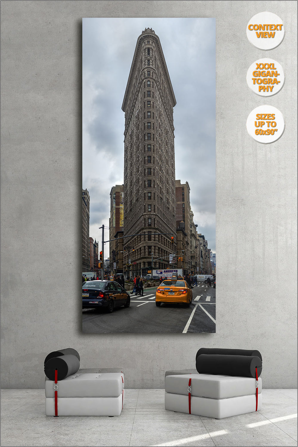 Flat Iron Building, Manhattan, NYC. | Giant Print hanged in living room.