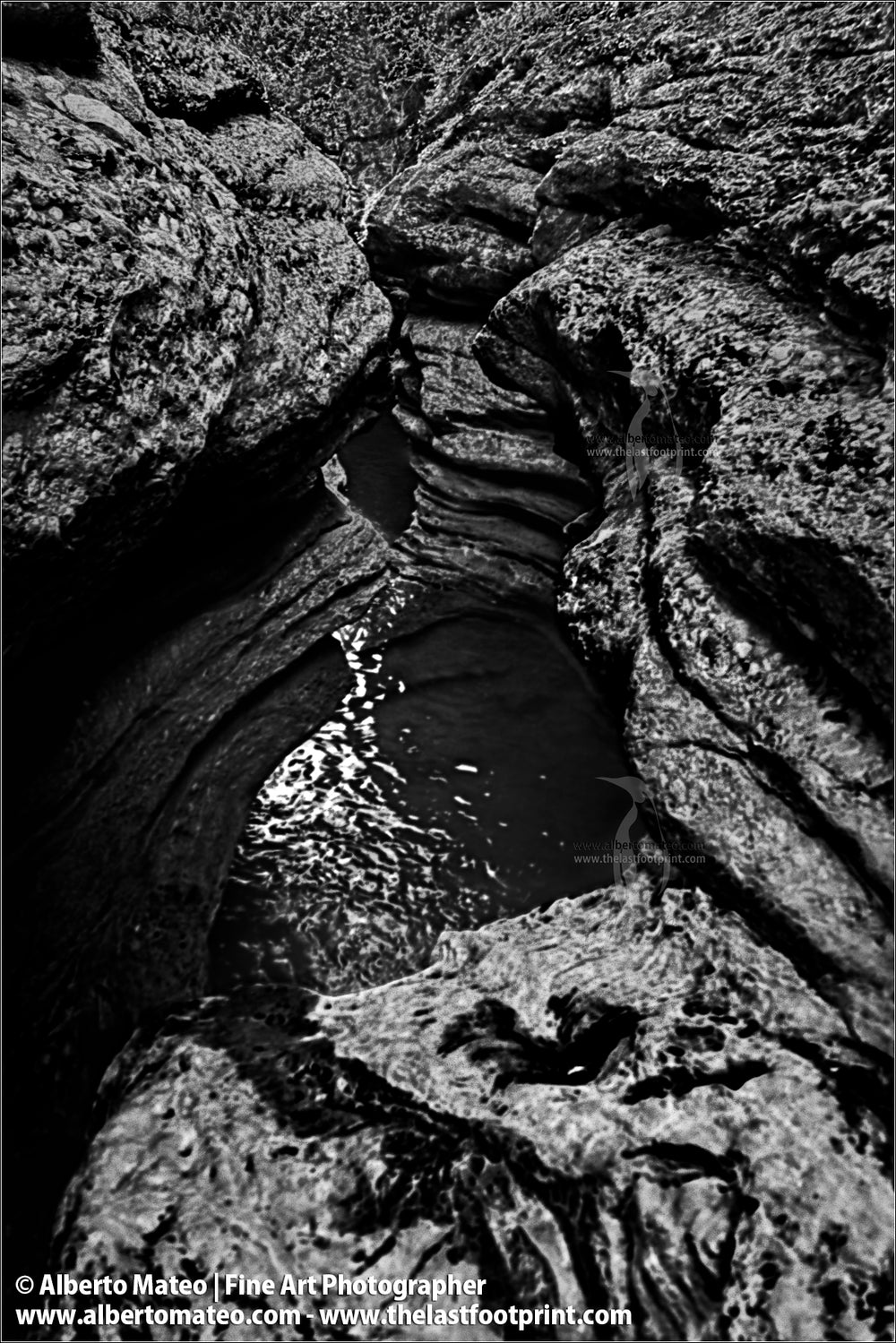 Rock detail, Pyrenees, Spain, Abstract Landscape Series.