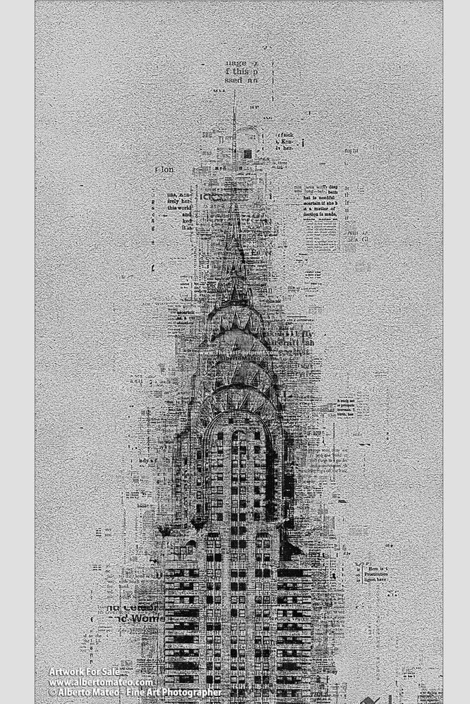 額装品/Chrysler Building/ポスター/アート/風景/モダン Chrysler Building in Art Deco Style with Sunset Sky Poster