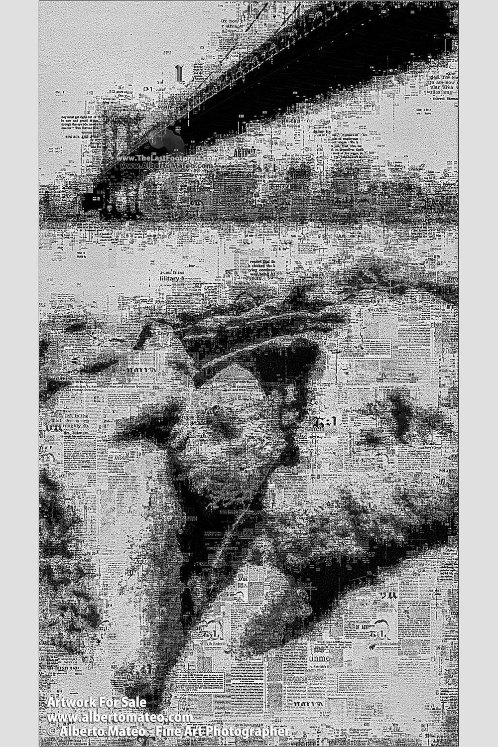 Manhattan Bridge in blizzard, Manhattan, New York. | Already Written Series.