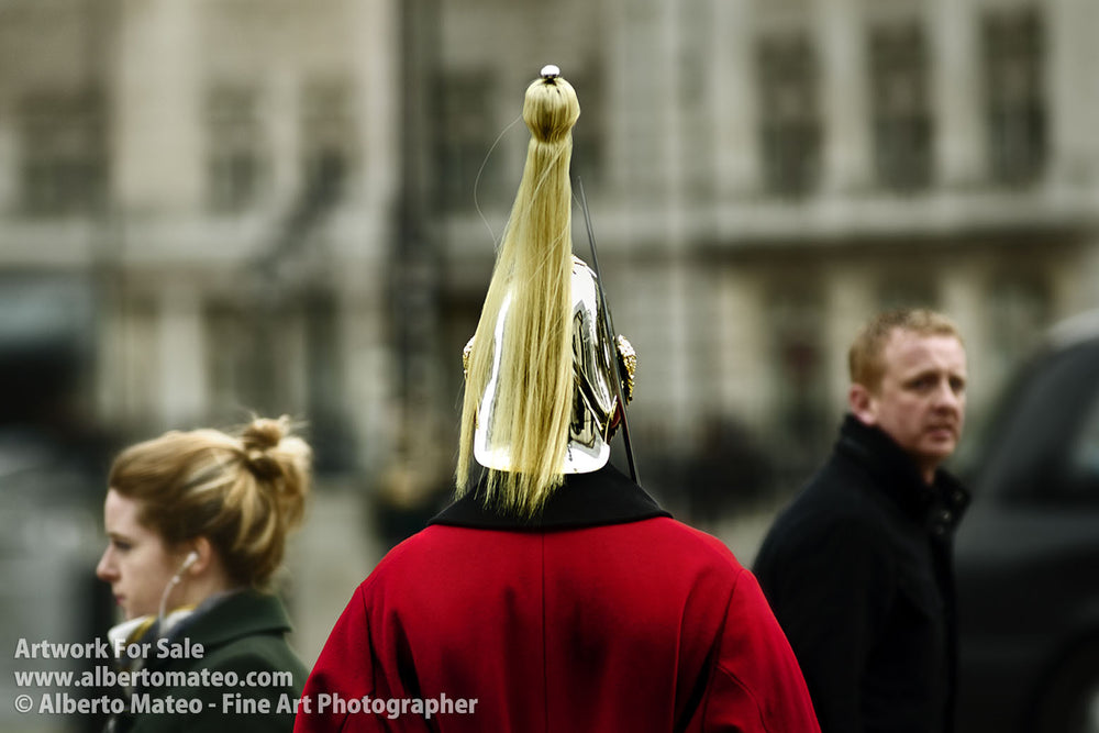Soldier keeping guard, Westminster, London. | Not for Sale.