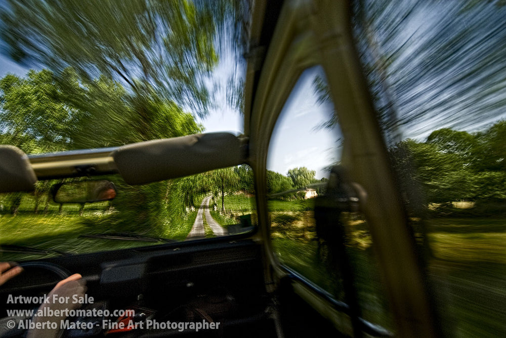 Walk in restored classic Citroen 2 CV car, Poitiers. | Open Edition Giant Print.
